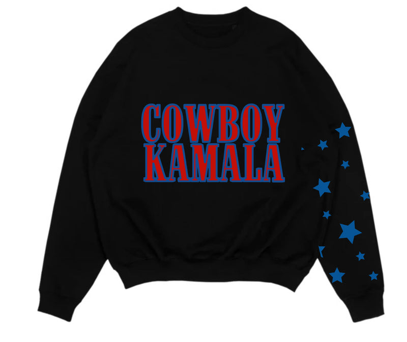 “Cowboy Kamala" Onyx Crewneck