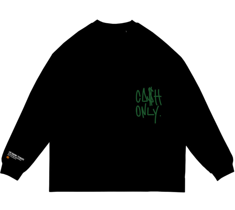 "CA$H ONLY" Co/Ed L/S Tee