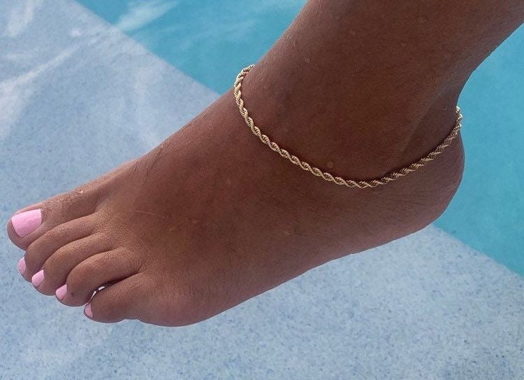 18k Rope Anklet